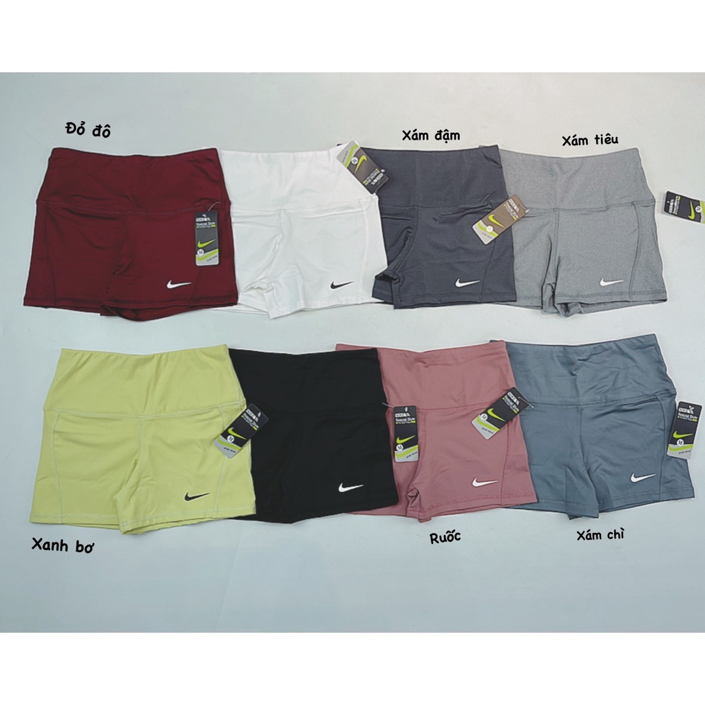 [Mẫu mới 2022] Quần Short Nữ Tập Gym Nk Trơn Đơn Giản Dễ Mặc