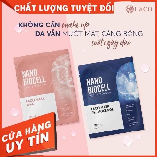 SIÊU HOT: MẶT NẠ NANO BIOCELL LACO – MẶT NẠ SINH HỌC DƯỠNG ẨM SÁNG DA - NGỪA MỤN - CHÍNH HÃNG LACO 100%