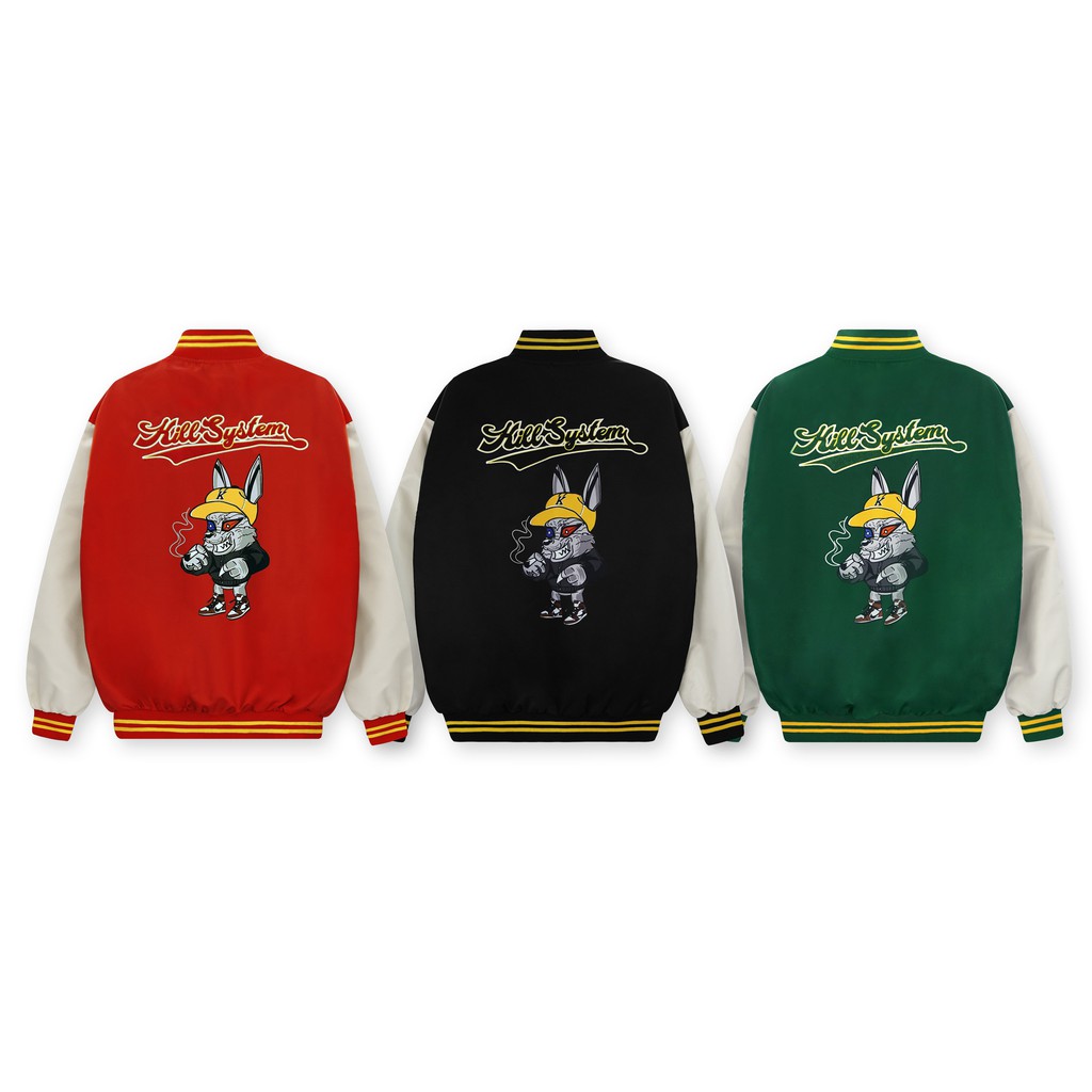 ÁO KHOÁC DÙ NAUGHTY HUMBLE VARSITY JACKET - [KILL SYSTEM] | BigBuy360 - bigbuy360.vn