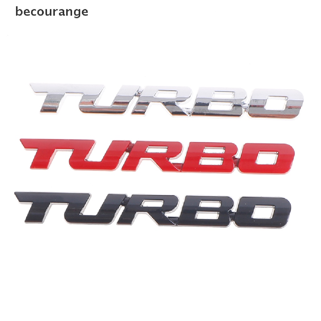 Miếng Dán Turbo 3d Bằng Kim Loại Cho Xe Hơi