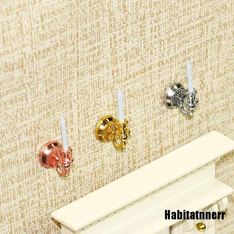 Mô Hình Nến Kim Loại Trang Trí Nhà Búp Bê Tỉ Lệ 1 / 12