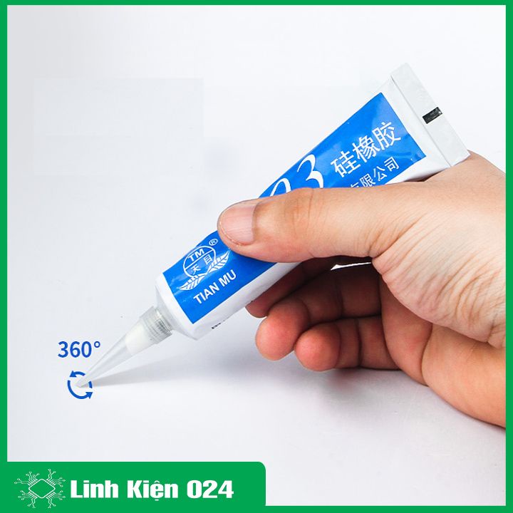 Keo silicone 703 màu trắng cực dày dán và niêm phong linh kiện