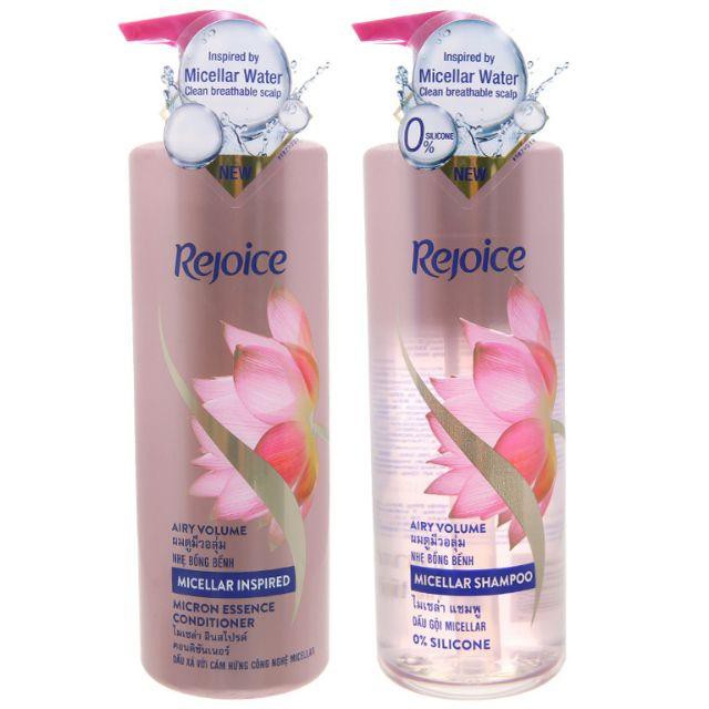 Combo 2 chai dầu gội + dầu xả Rejoice Micellar 5.0