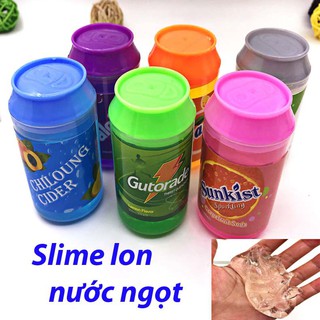 Slime chất nhầy ma quái LON NƯỚC TO mochi chơi đã yuyu