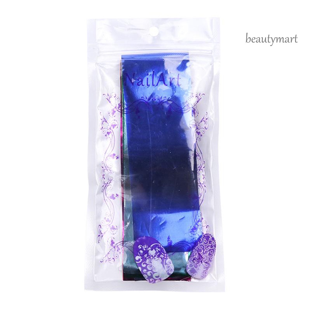 [Hàng mới về] Bộ 14 Tờ Giấy Dán Trang Trí Móng Nghệ Thuật Nhiều Màu Sắc