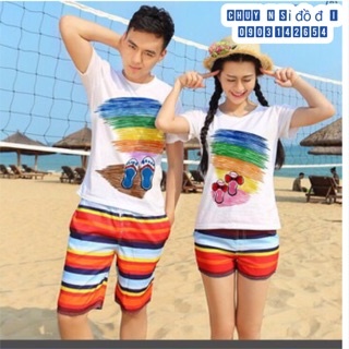 Set đồ đôi đi biển đẹp