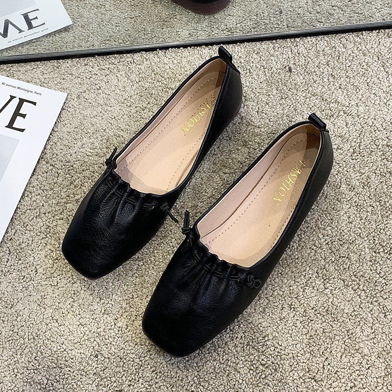 Giày Búp Bê Mũi Vuông Đế Mềm Thoải Mái Size 35-43 41 Thời Trang Mùa Thu Cho Nữ