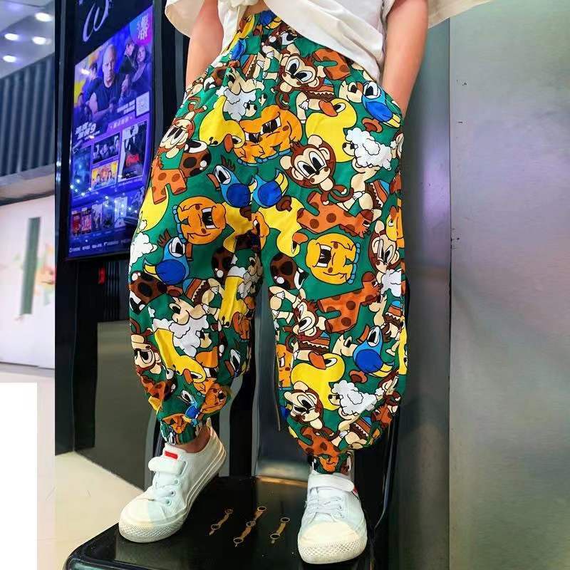 Quần Dài Thể Thao In Họa Tiết Hoạt Hình Phong Cách Phương Tây Thời Trang Mùa Hè 2022 Cho Bé