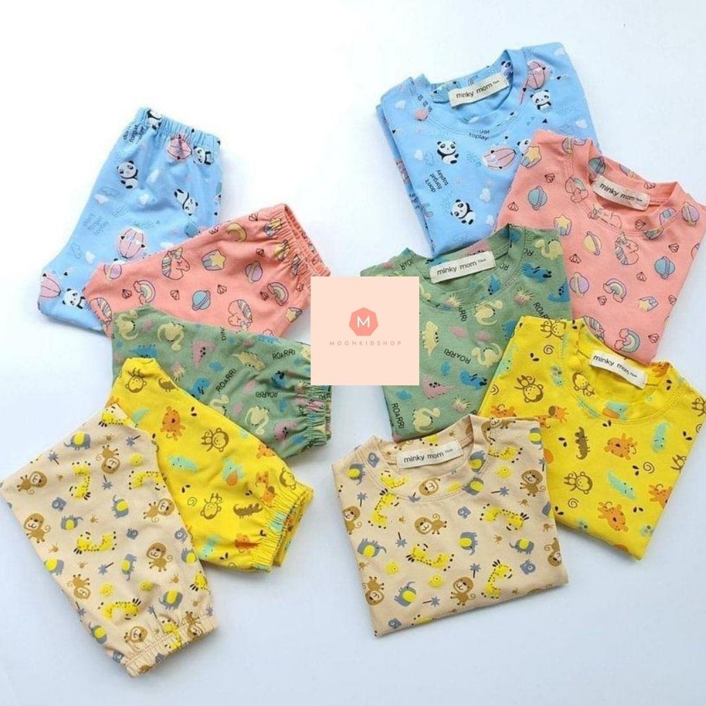 Bộ MINKY MOM Dài Taysờ là sướng nhìn là thích,COTTON100% nhận hàng ưng ý ngay, bé trai bé gái 6-20kg!!!!