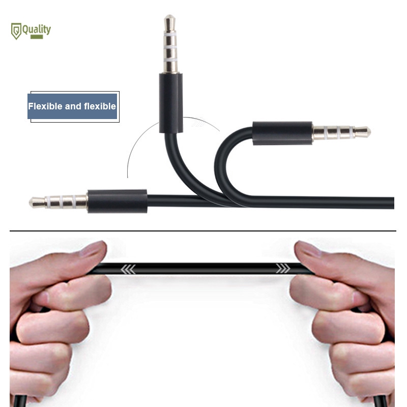 Dây cáp âm thanh Aux giắc cắm 3.5mm sang giắc 3.5mm cho điện thoại/loa/CD/MP3/xe hơi