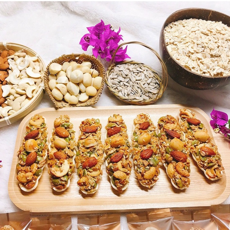 Bánh thuyền mix siêu hạt gói 300g siêu ngon đặc biệt.