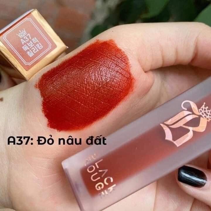 Son Black Rouge Ver 7 mới mới *** Son Kem Lì Cao Cấp không trôi***HÀNG CHUẨN- Không Chì, A37 màu đỏ nâu đất