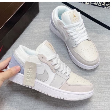 Giày 𝐉𝐨𝐫𝐝𝐚𝐧 1 Low Paris Màu Xám Xanh Nam Nữ, Giày Sneaker JD 1 Paris Cổ Thấp Bản Đẹp Full Box Bill