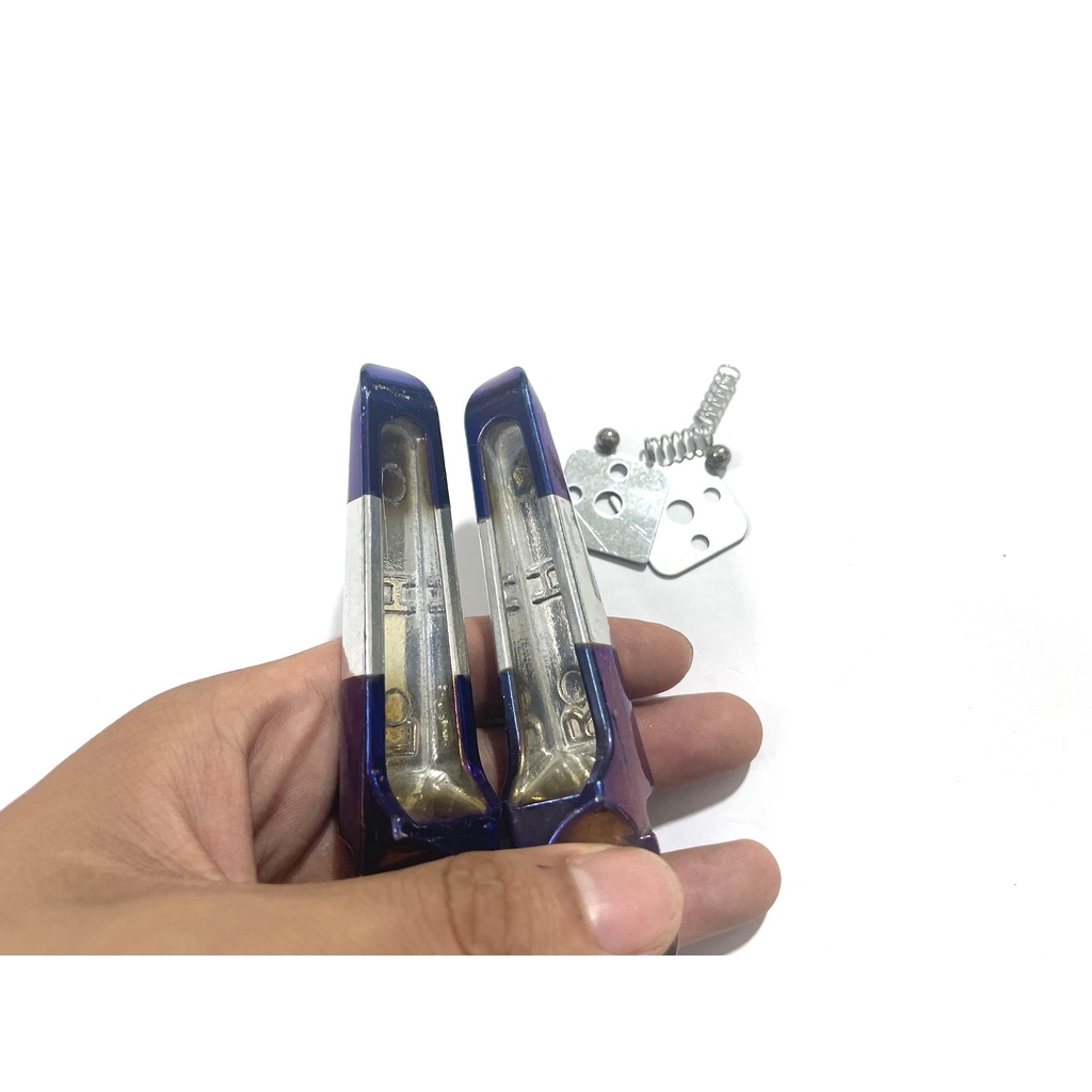 Gác chân xếp sau Nhôm TiTan Mẫu Z1 Đặc kiểu raider gắn được các dòng xe honda