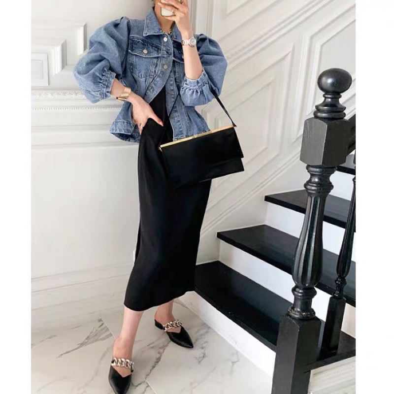 Áo bò lửng tay dễ mix