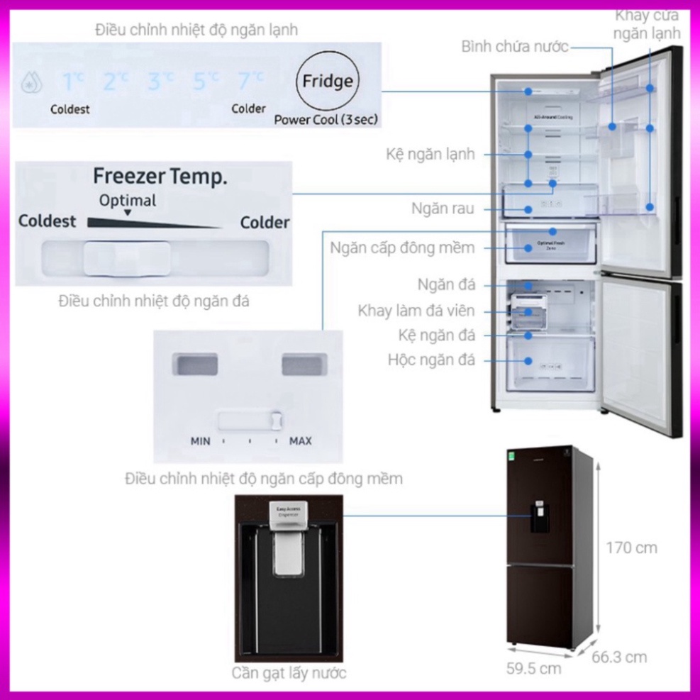 Shop_Giare __zin.. (mới) Tủ lạnh Samsung Inverter 307 lít RB30N4170BY _Giao nhanh , lắp đặt miễn phí đầy đủ toàn quốc ch