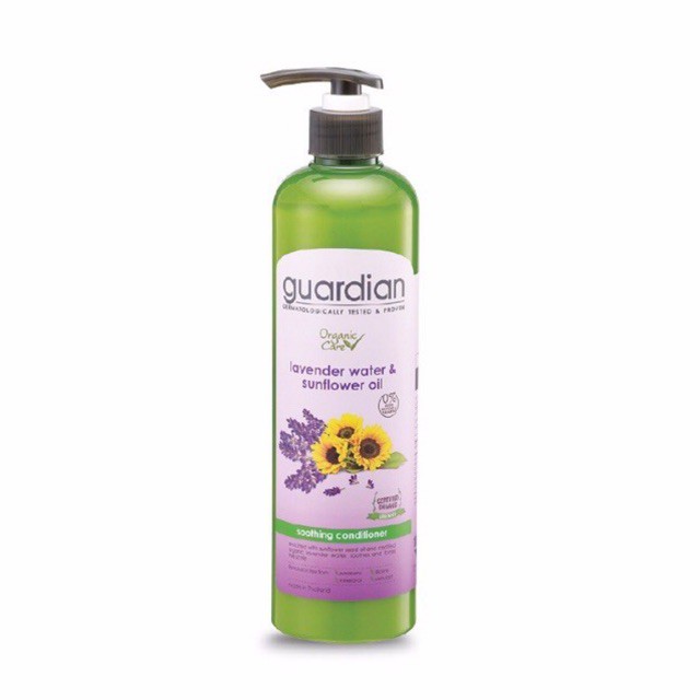 Dầu Xả Guardian Organic Care Lavender Water & Sunflower Oil Soothing Conditioner - Oải Hương & Dầu Hoa Hướng Dương 520ml