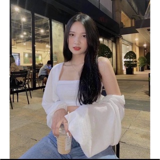 Sét áo 2s kèm cadigan crt tay bo