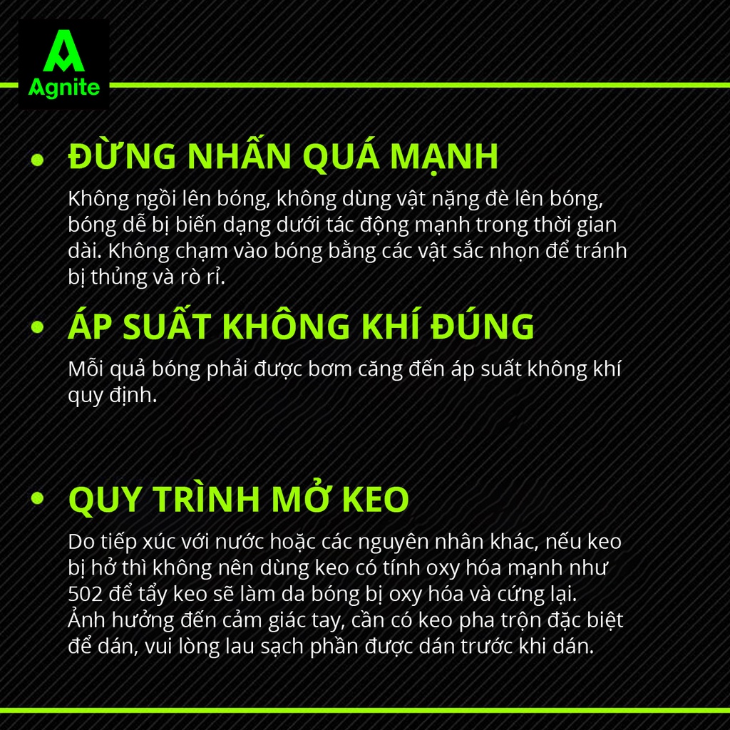 Quả bóng đá Agnite tiêu chuẩn số 5, TPU cao cấp, Siêu nhẹ, Đàn hồi tốt cho người chơi thể thao chuyên nghiệp - F1247