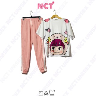 ĐỒ BỘ THUN JOGGER DÀI- SÉT THUN DÀI 3 SỌC - Đồ Thể Thao, Đi Chơi ĐềuThích Hợp - Áo Thun Freesize - Dưới 65kg - NTCUnisex