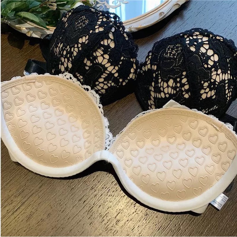 Áo lót cúp ngực nữ MiYours Fashion &amp; More AC406 ren có gọng không dây chống tụt hở vai sexy , đệm dày ôm nâng ngực