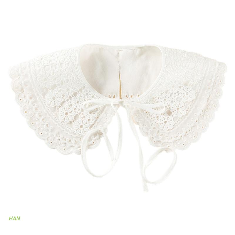 Cổ Áo Ren 3 Lớp Thêu Hoa Xinh Xắn