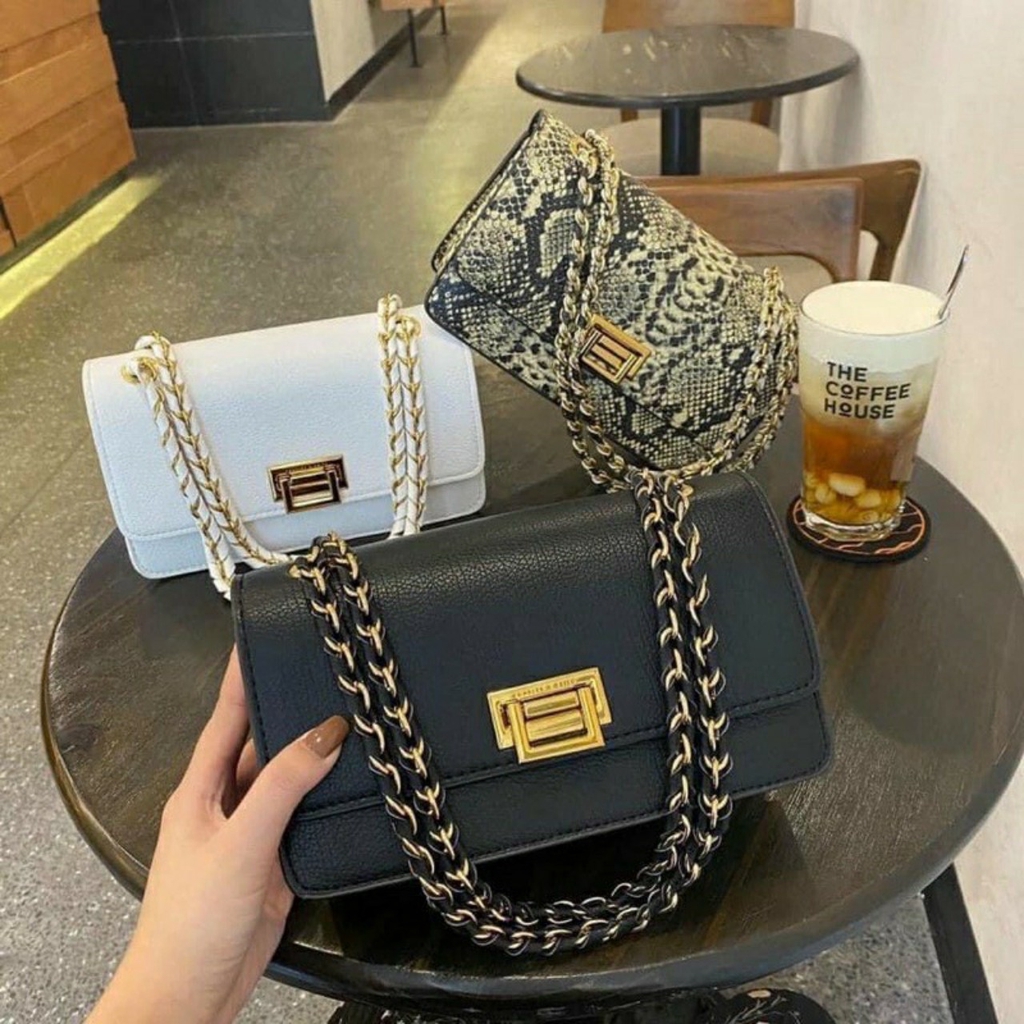 Túi xách nữ, túi đeo chéo da rắn hàng đẹp - h51