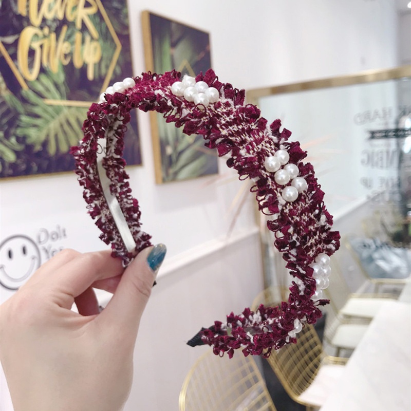 Băng Đô Đính Hạt Ngọc Trai Lấp Lánh Nhiều Màu Sắc