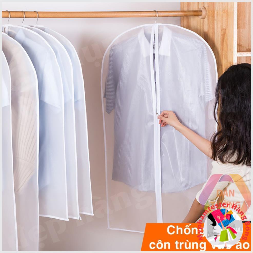 (SIÊU RẺ) Túi bọc quần áo treo tủ chống bụi , túi bọc trùm quần áo loại dày, có khóa, chống thấm