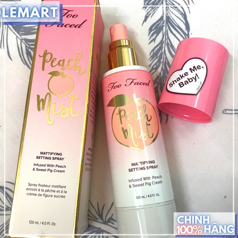 Xịt khoá nền make up Too Faced - Peach Mist 120ml [Chai lớn] - Hàng Chính Hãng | BigBuy360 - bigbuy360.vn