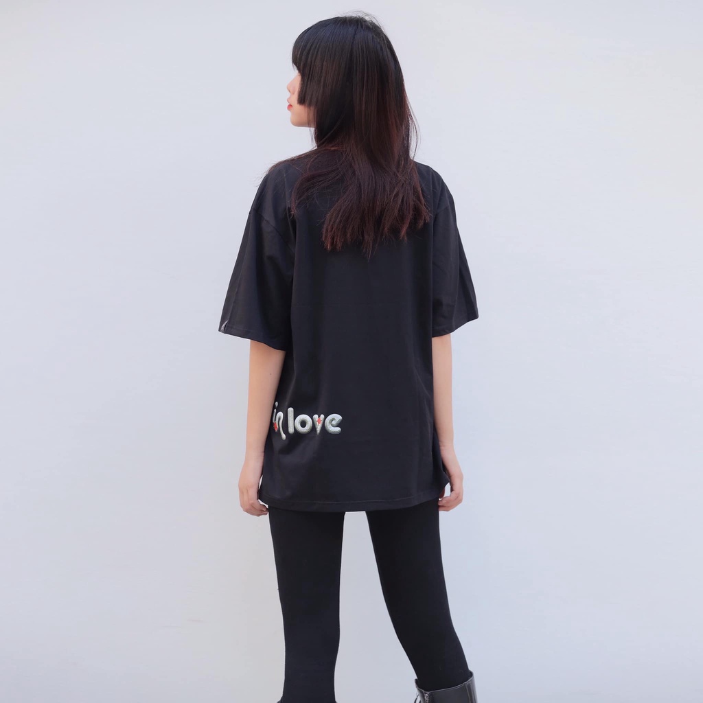 Áo Thun Tay Lỡ Unisex FALLING IN LOVE TEE - THE F BRAND | BigBuy360 - bigbuy360.vn