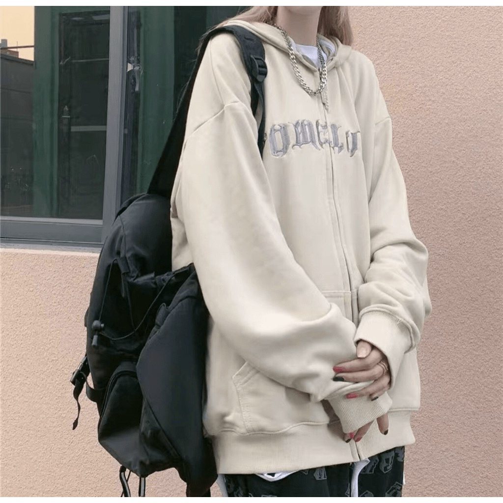 Áo khoác nỉ dây kéo form to y hình cá tính , họa tiết cực đẹp thời trang nét y hình KME FASHION