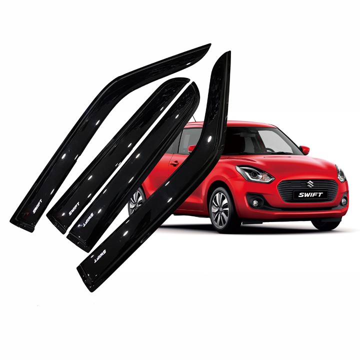 Bộ vè che mưa Suzuki Swift 2019 nhựa đen thái