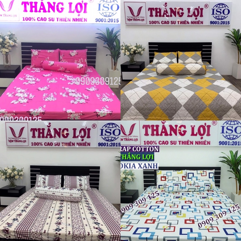 bộ drap + mền chần bông Thắng lợi cao cấp ( 5 món) đủ kích thước , in logo CTY | BigBuy360 - bigbuy360.vn