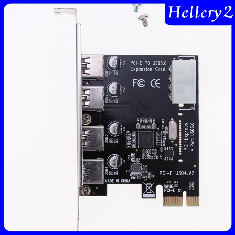 Desktop PCI-E to USB 3.0 Expansion Card 4 USB Ports Hub Adapter (V805)