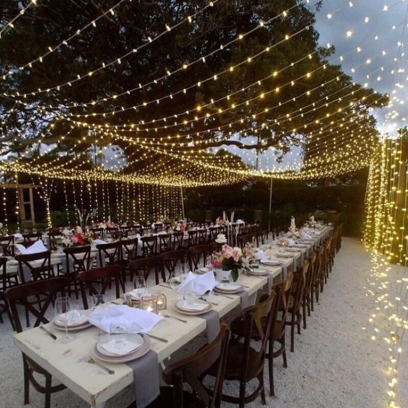 [50 mét ] Dây đèn led Trang trí ngoài trời 50m, hàng loại tốt 300 bóng led