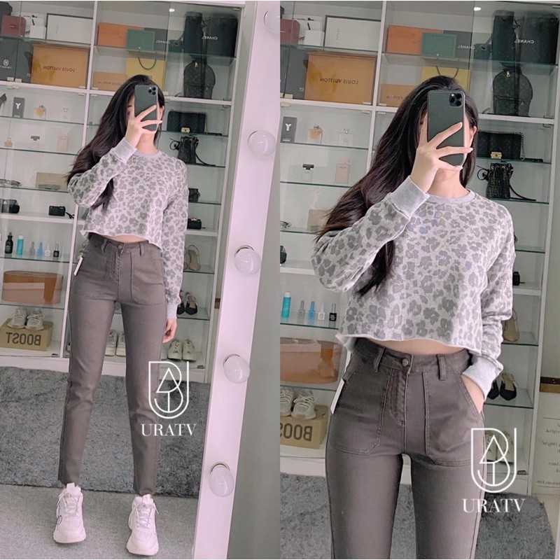 [FREESHIP - ẢNH CHÍNH CHỦ] Áo croptop trơn tay dài ZR 155