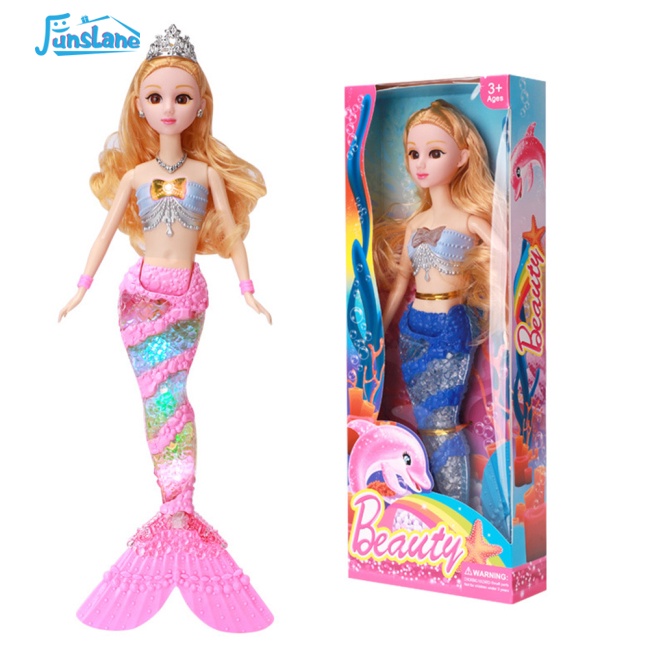 Búp bê nàng tiên cá FUNSLANE bằng nhựa dễ thương ngộ nghĩnh 36cm