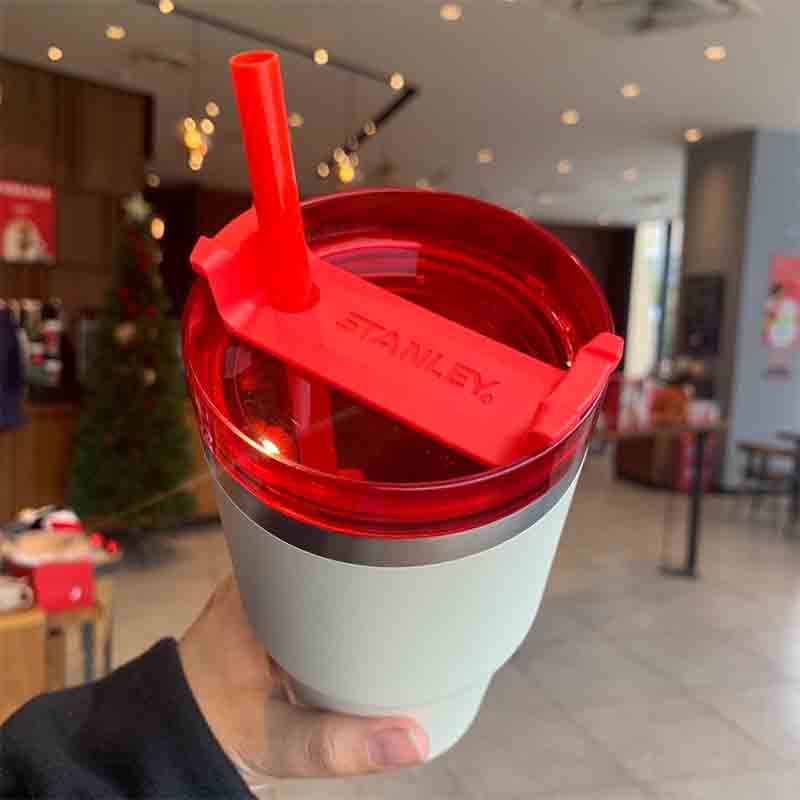 Bình nước giữ nhiệt cute mini starbucks có ống hút lõi inox 304 cao cấp 500ml MiibooShi AV255522