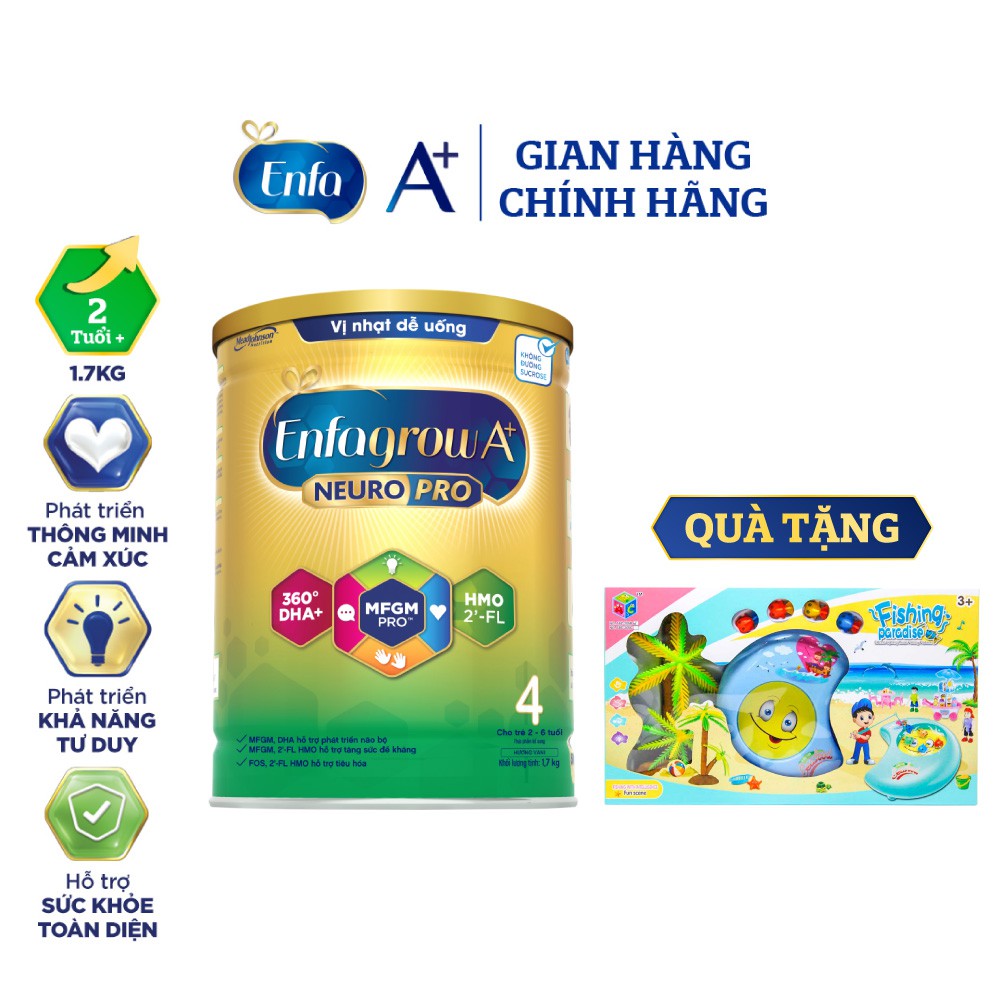 Sữa bột Enfagrow A+ Neuropro 4 Vị thanh mát – 1.7kg