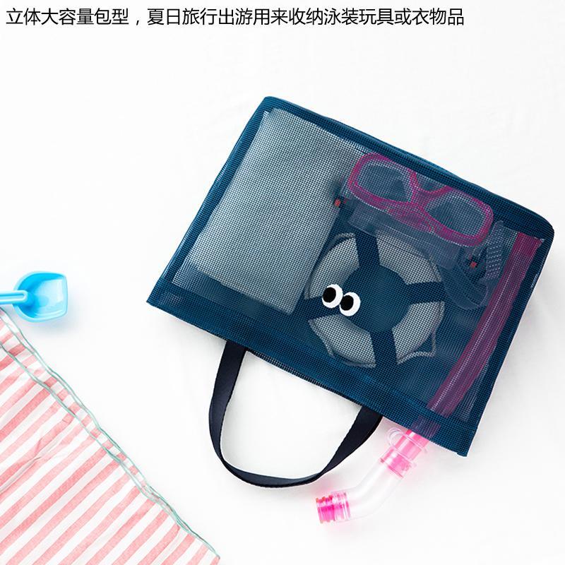Túi mua sắm kiểu lưới rỗng đeo vai thời trang đi biển sức chứa lớn mẫu mới năm 2020