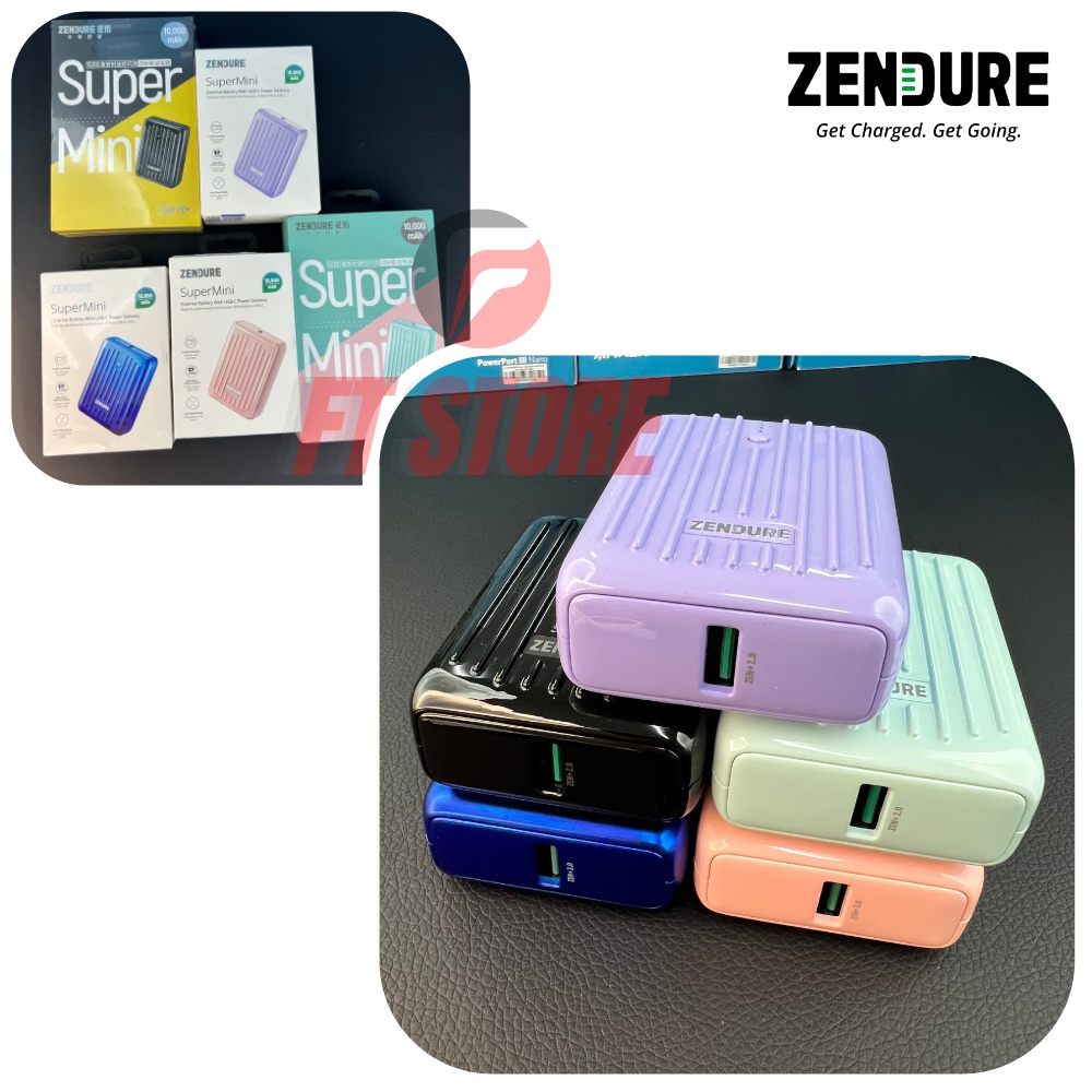 [GIAO HỎA TỐC] Pin Sạc Dự Phòng Siêu Gọn Nhỏ ZENDURE SUPERMINI 10.000mAh PD 20W Mã ZDSM10PD BH12TH