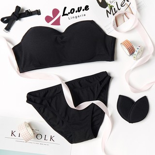 Set cotton cúp ngang kèm mút rời