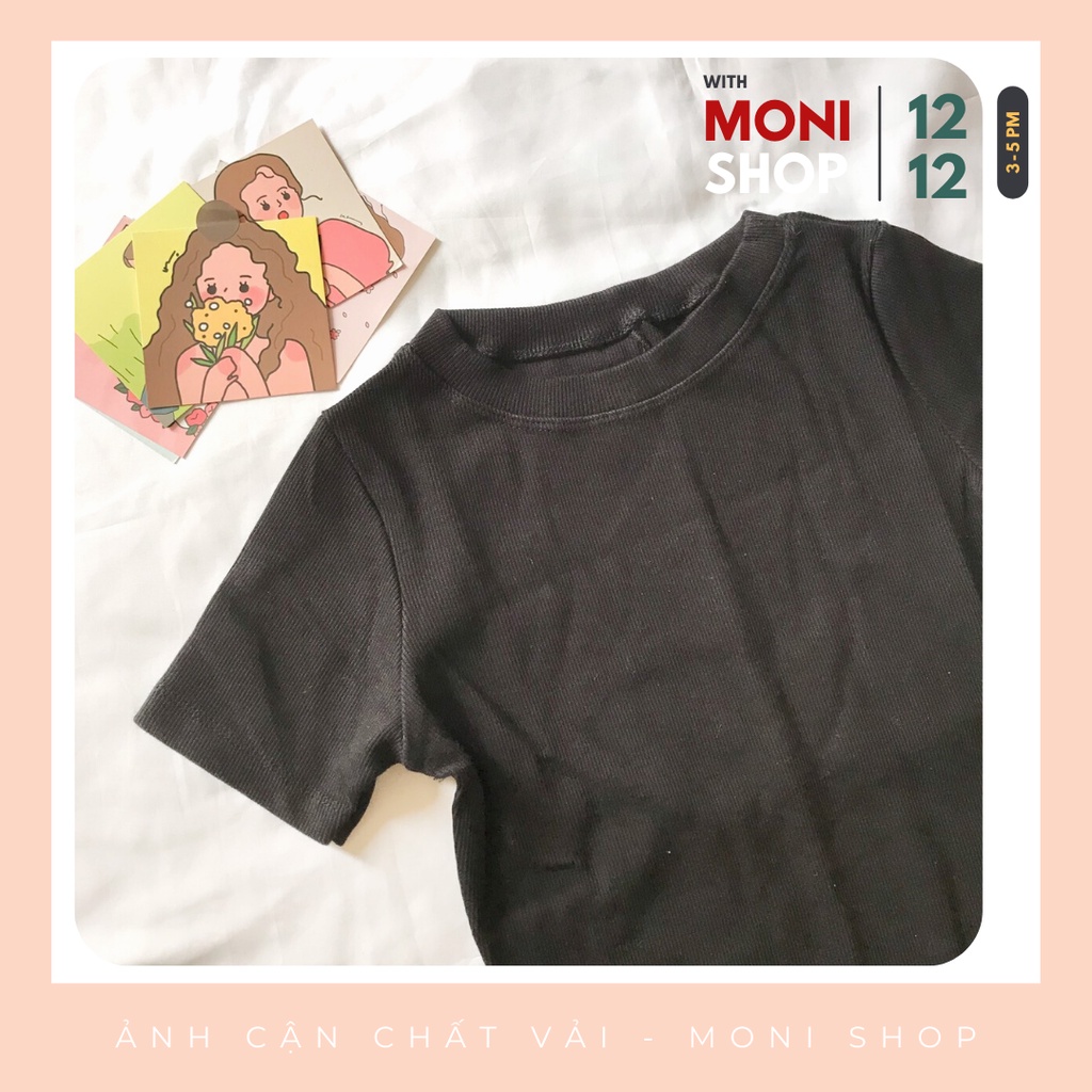 Đầm body tay ngắn, đầm thun ôm dáng xòe màu đen