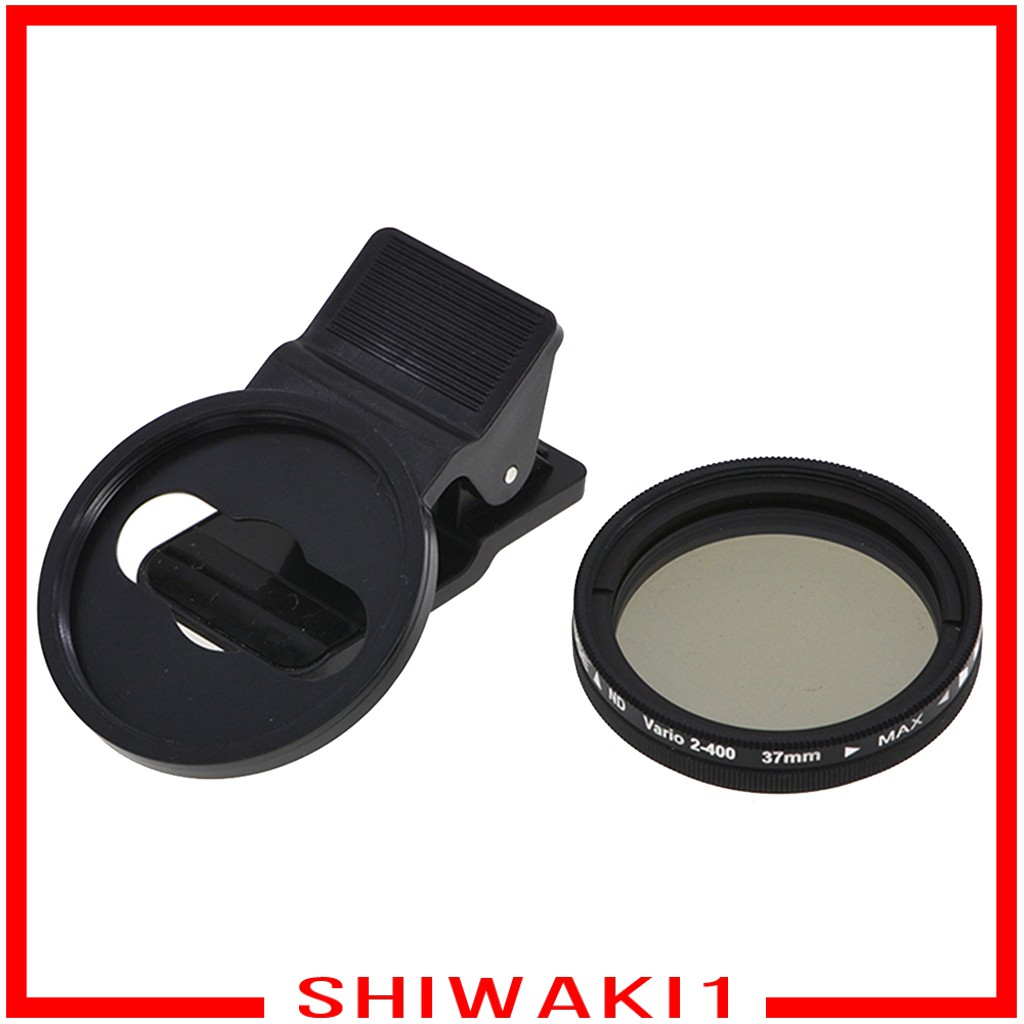 Bộ Kính Lọc 2 Trong 1 37mm Kèm Kẹp Chuyên Dụng Cho Camera Điện Thoại Shiwaki1