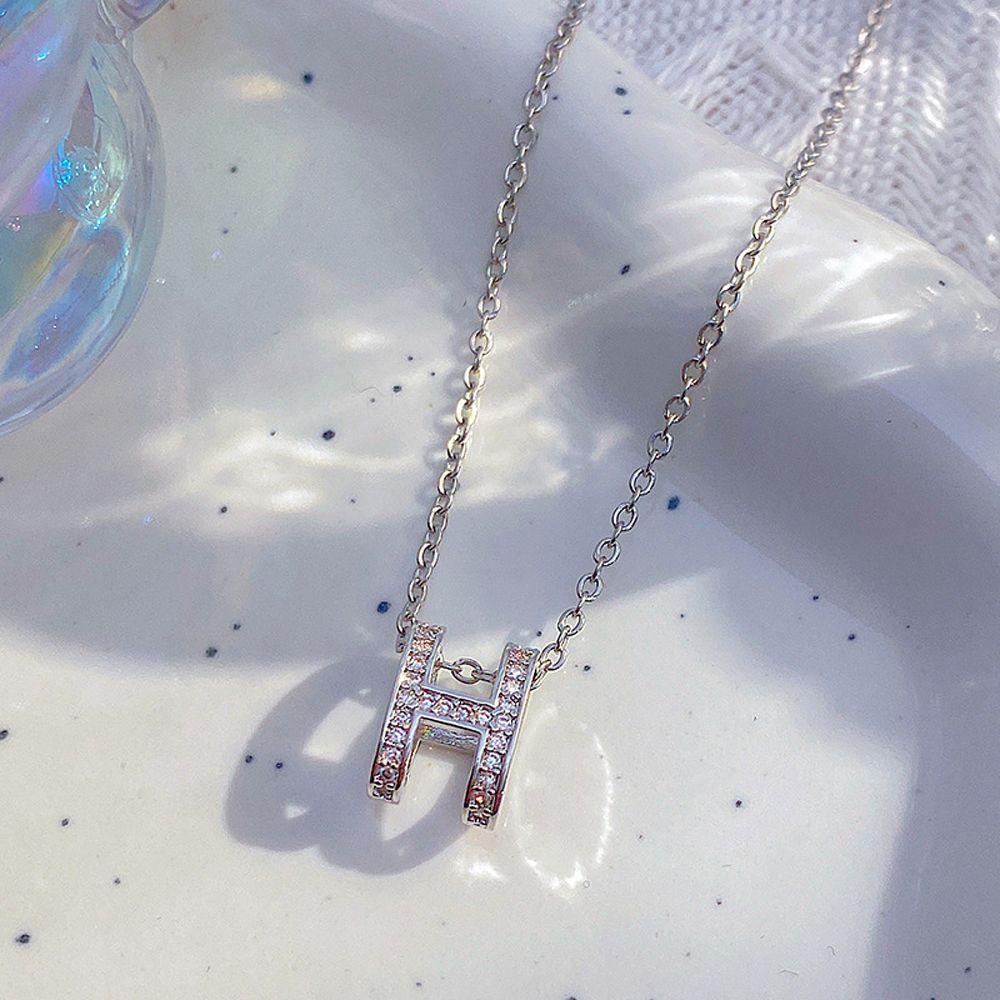 Dây Chuyền Mặt Chữ Cái Thời Trang Hàn Quốc Ngọt Ngào Cho Nữ