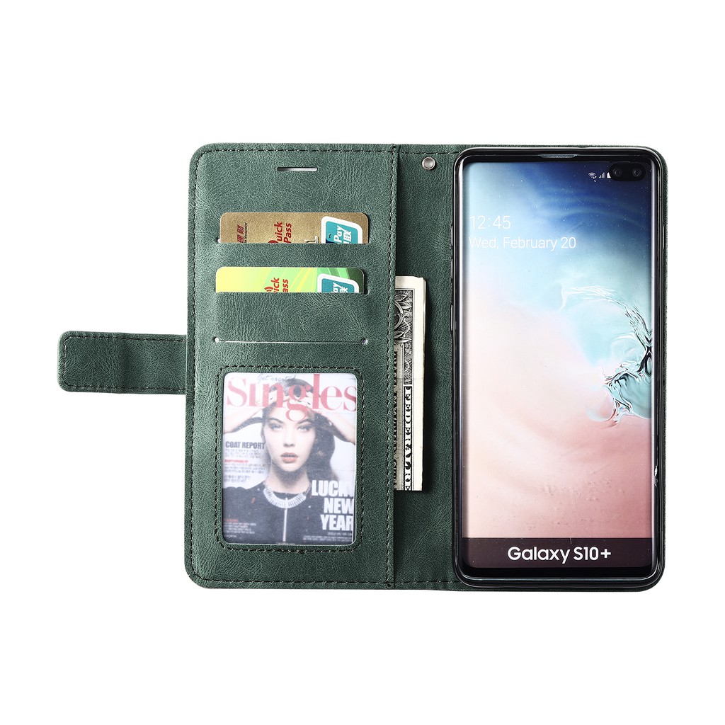 Flap leather case For Samsung Galaxy S7 Edge S8 S9 S10 Plus Note 8 Cover Casing | BigBuy360 - bigbuy360.vn