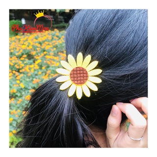 [ ẢNH THẬT ] Chun buộc tóc hoa cúc họa mi siêu HOT HANDMADE