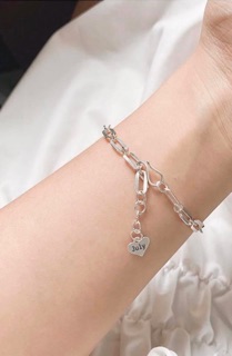 Lắc tay bạc nữ TLEE Lắc tay xích basic cá tính TLEE JEWELRY LT0146