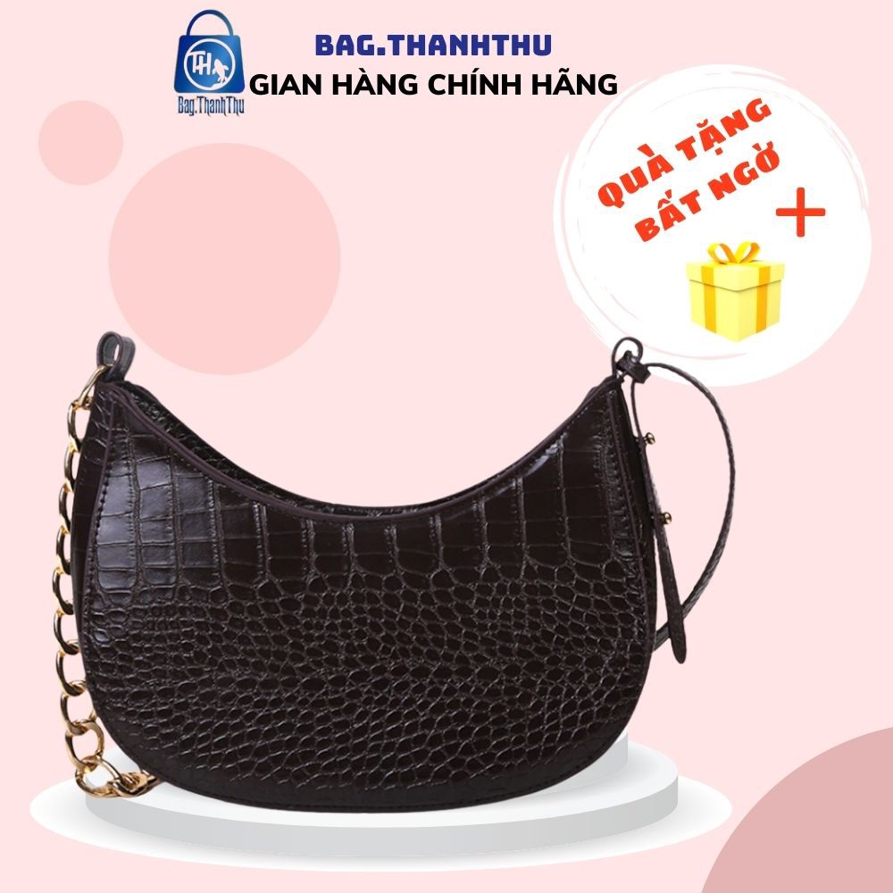 Túi đeo vai nữ Bag.ThanhThu da rắn lưỡi liềm 466